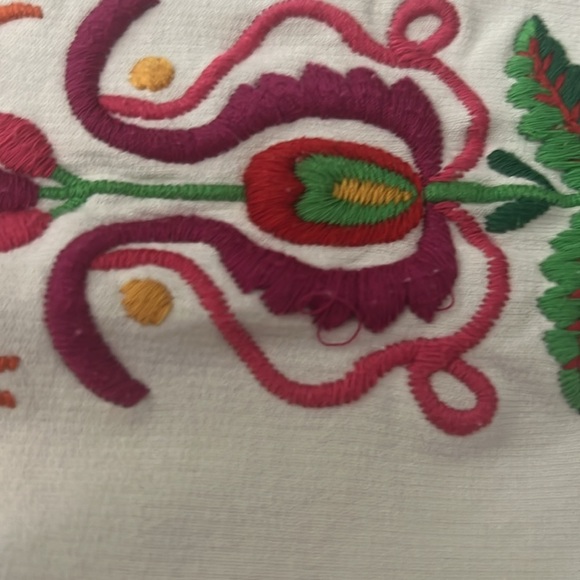 Lucky Brand cream embroidered sides sweatpant with XS - Picture 8 of 10